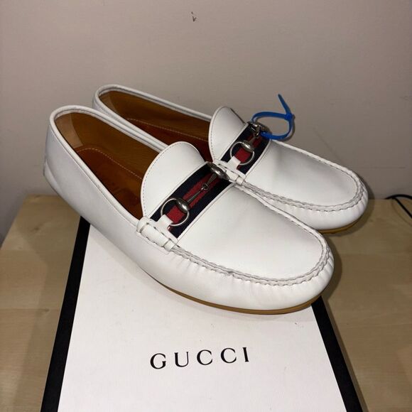 Gucci Driver Loafers White main image 6